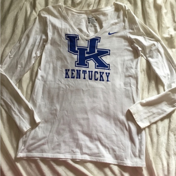 NIKE Women’s size LARGE UK KENTUCKY V NECK SHIRT - Picture 1 of 3
